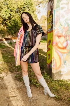 Queen Of Sparkles Neon Pink Sequin Sleeve Blazer