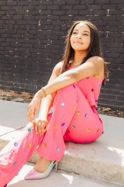 Queen Of Sparkles Spring 2022 Candy Rhinestone Pants