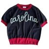 Shop Queen Of Sparkles Black "Carolina" Glitter Script Sweater